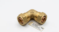 90-Degree Brass Compression Elbows (8mm - 54mm) | Premium Plumbing Fittings