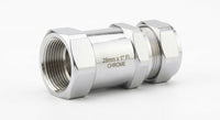 Premium Chrome Straight Female Iron (FI) Connector