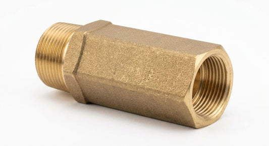 1/2" MxF Long Pump Valve Adaptor - Extended Solid Brass Fitting