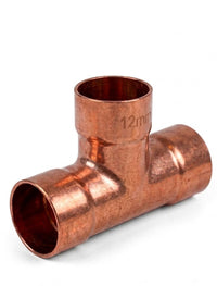 Professional Endfeed Copper Equal Tee Fittings (8mm to 54mm )