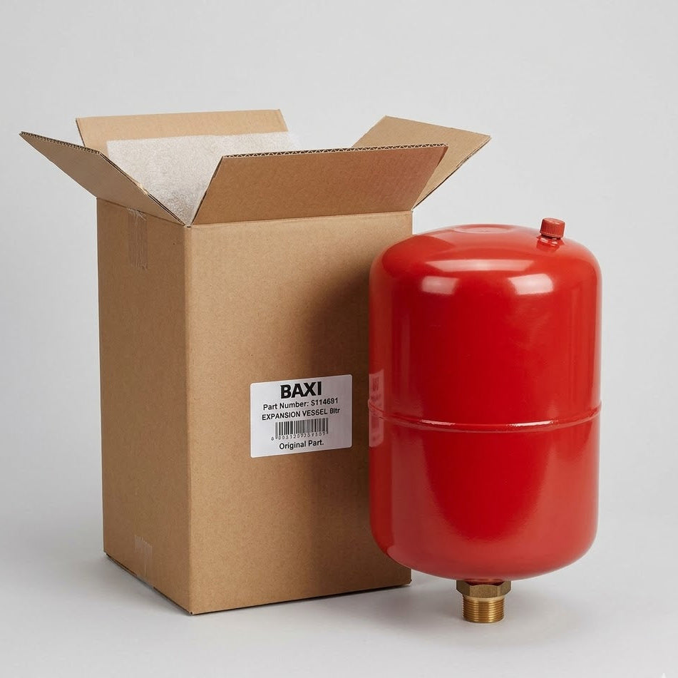 Genuine Baxi 5114691 Expansion Vessel 8L – Original Plain Boxed Part