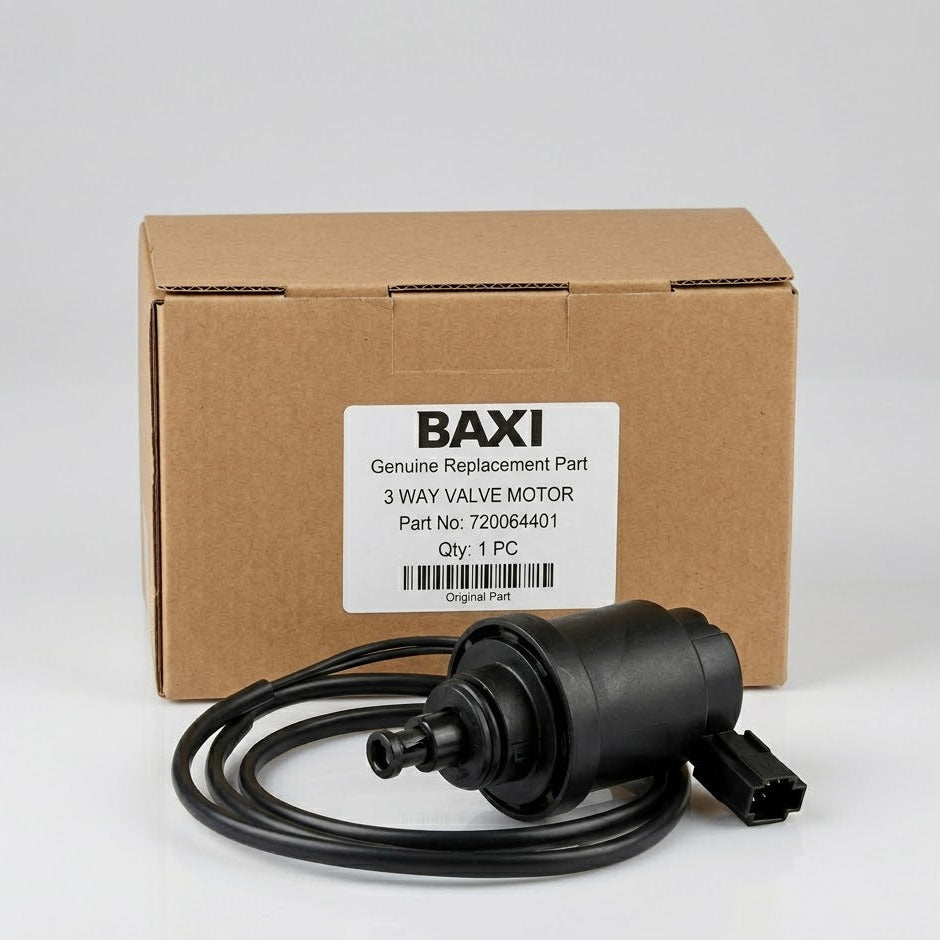 Genuine Baxi 720064401 3-Way Valve Motor – Original Plain Packaged