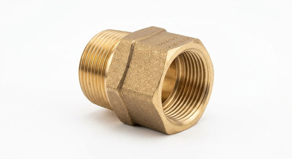 1/2" MxF Pump Valve Adaptor - Solid Brass Fitting