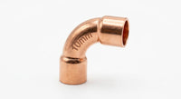 Premium Copper 90-Degree Endfeed Soldering Elbow