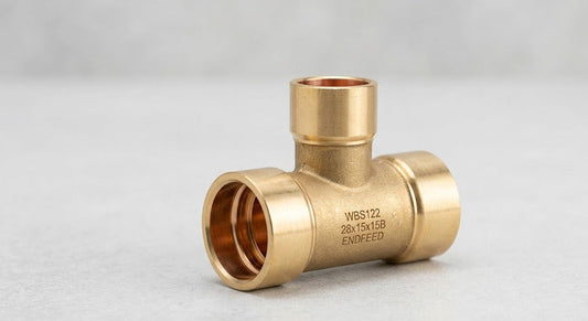 28mm x 15mm x 15B Endfeed Reducing Tee