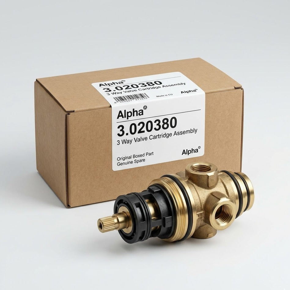 Genuine Alpha 3.020380 3-Way Valve Cartridge Assembly - Original Boxed Part