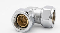 Premium Chrome Compression Elbows (15mm - 42mm)