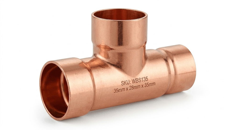 35mm x 28mm x 35B Endfeed Reducing Tee