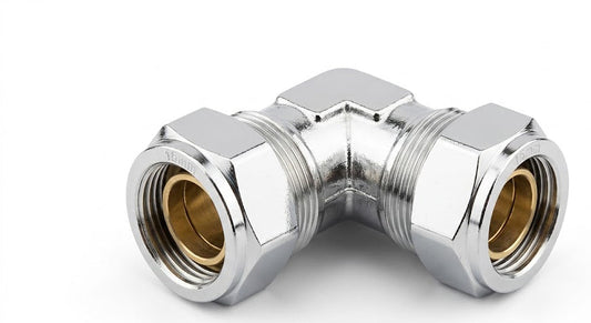 Premium Chrome Compression Elbows (15mm - 42mm)