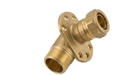 Brass Compression Wall Plate Elbow - 15mm x 1/2" & 22mm x 3/4"