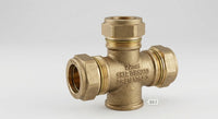 Brass Equal Compression Tees (8mm - 22mm) | Professional Plumbing Fittings