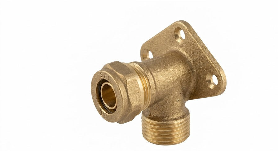 Premium Brass Wall Plate Fittings (15mm & 22mm) | Elbow, Straight & Side Entry