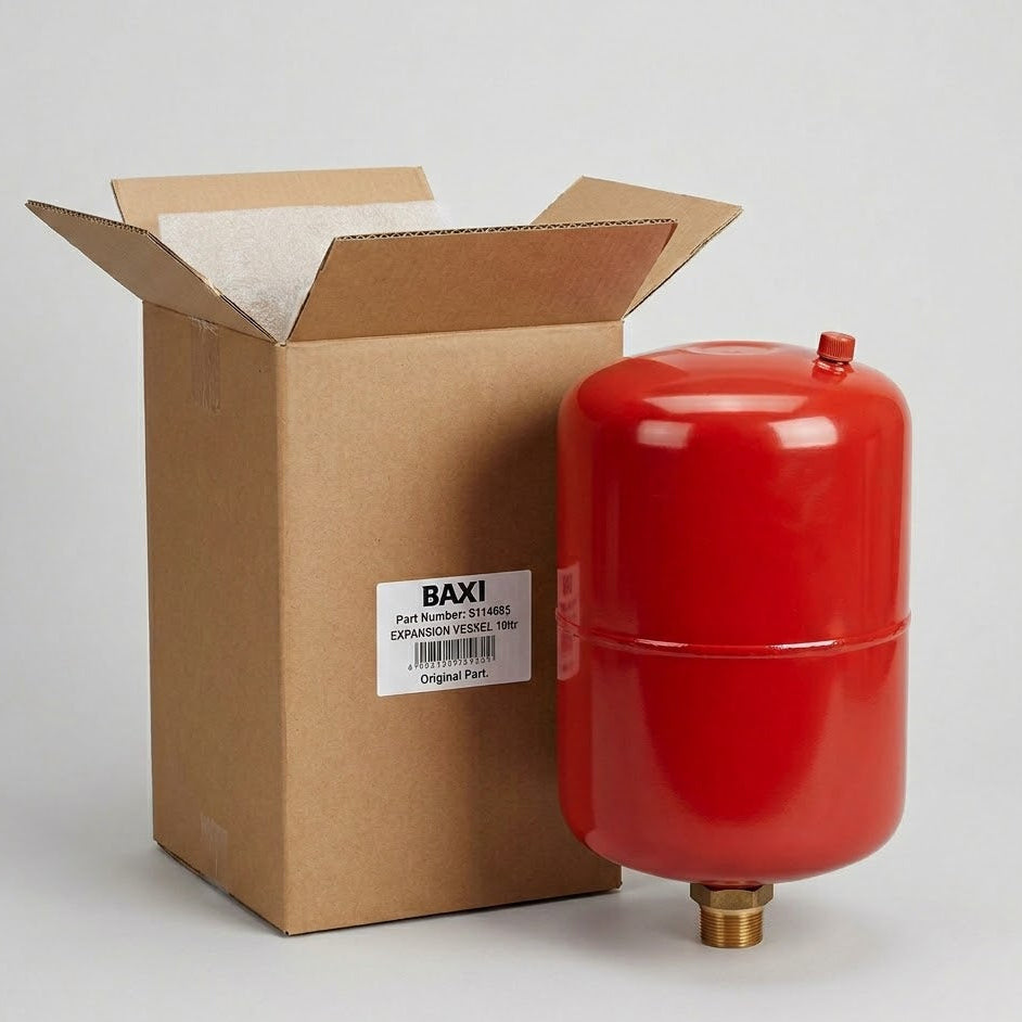 Genuine Baxi 5114692 10-Litre Expansion Vessel – Original Plain Boxed Part