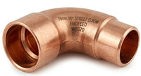 Copper Endfeed 90 Degree Street Elbows (15mm - 54mm)
