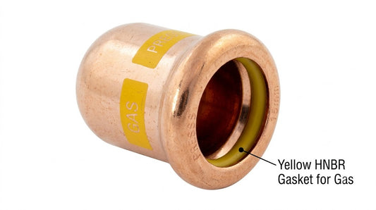 Premium Copper Pressfit Gas End Cap