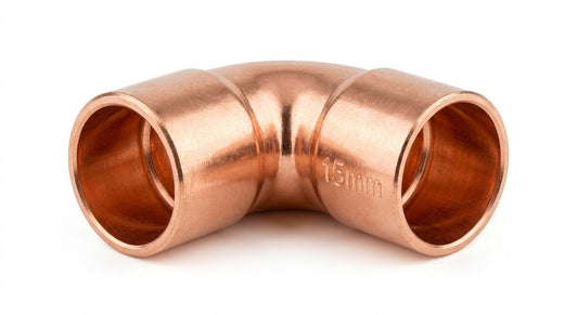 15mm Copper End Feed 90-Degree Elbow Plumbing Fitting