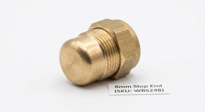 Premium Brass Compression Stop End Cap (8mm - 54mm)