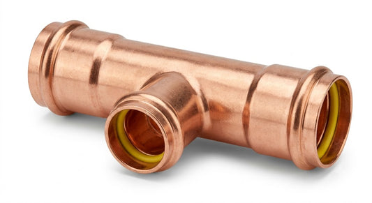 Premium Copper Pressfit Gas Reducing Tee