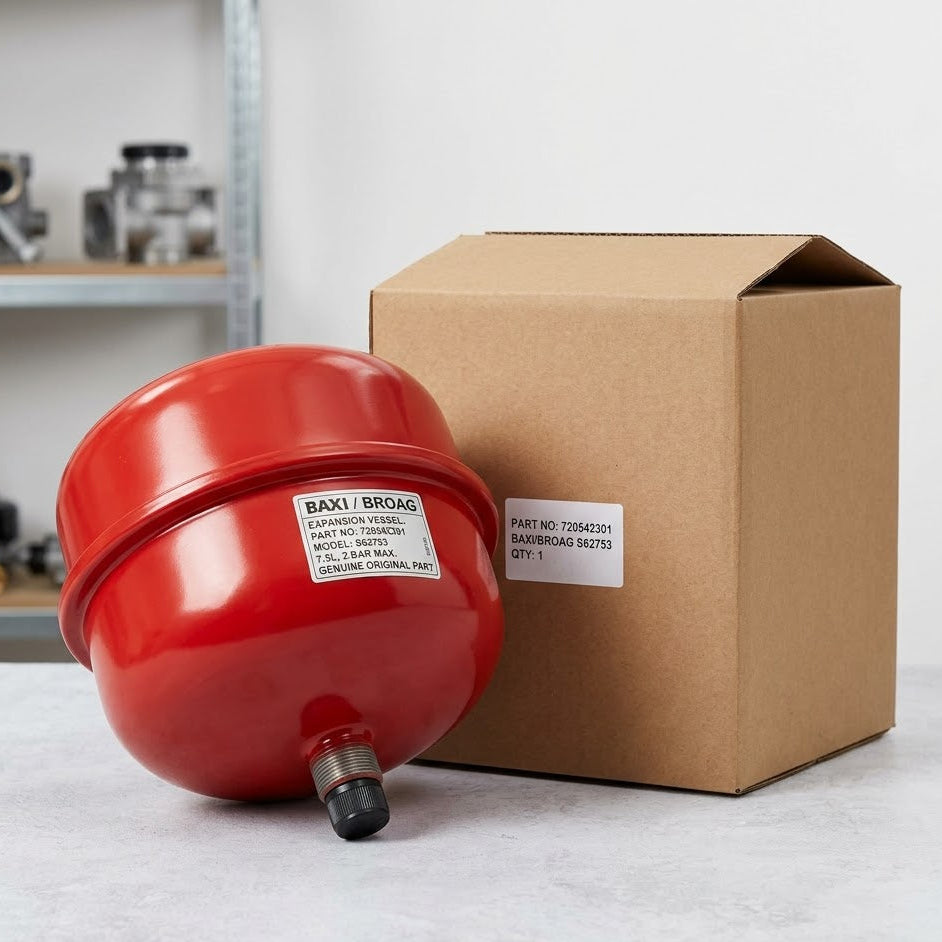 Genuine Baxi / Broag 720542301 (S62753) Expansion Vessel - Original Plain Boxed