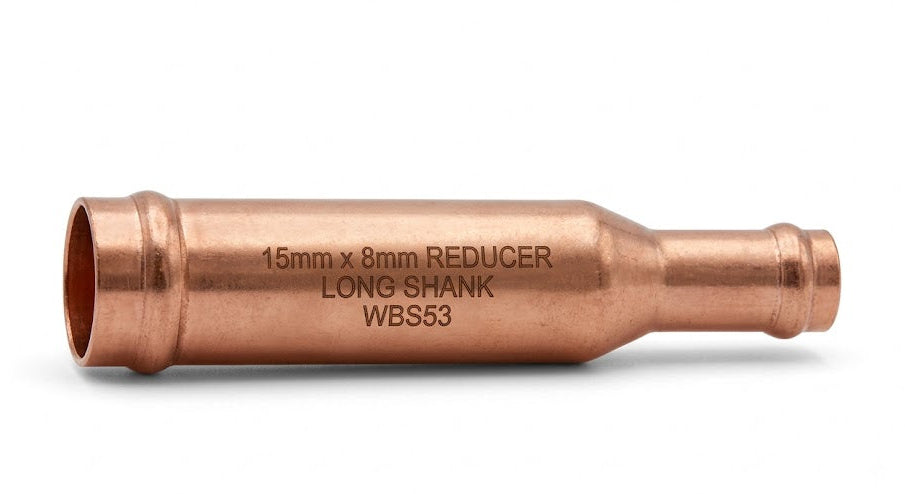 Copper Endfeed Long Shank Reducers (15mm x 8mm / 10mm)