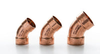 Premium Endfeed Copper 45-Degree Street Elbow Series | 15mm to 54mm Range