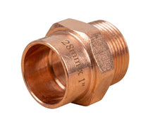 Professional Endfeed Copper Straight Cylinder Union (22mm x 1" & 28mm x 1" )