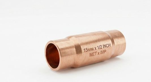 Metric x Imperial Copper Endfeed Transition Couplers