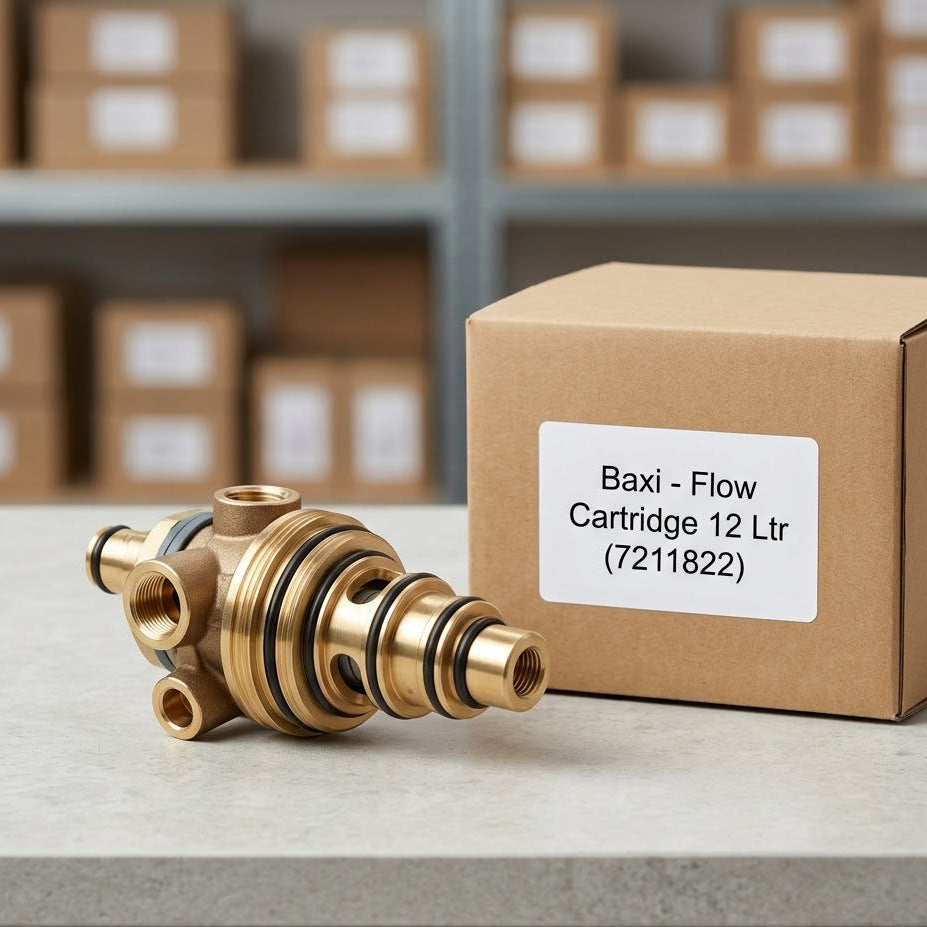 Original Baxi Flow Cartridge 12L (7211822) for Boiler Diverter Valves - Genuine Spare Part