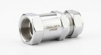 Premium Chrome Straight Female Iron (FI) Connector