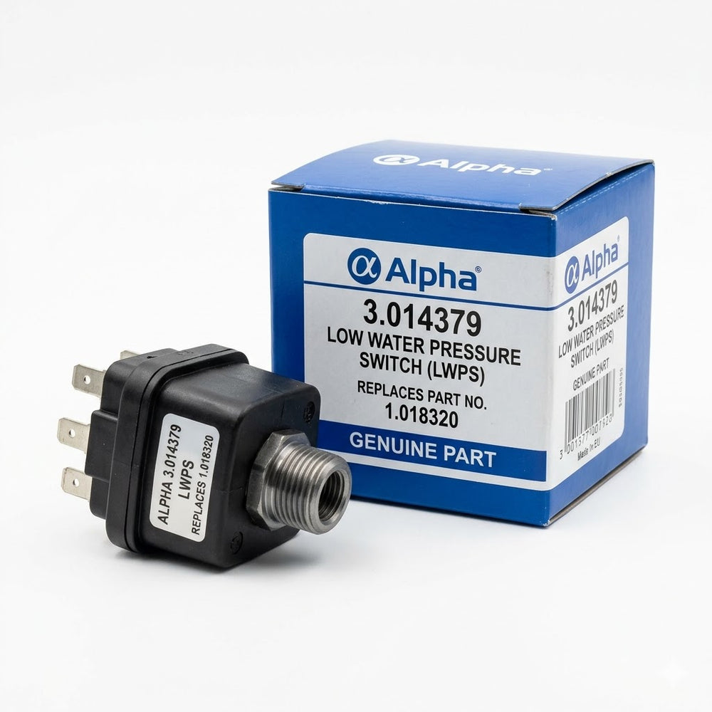 Genuine Alpha 3.014379 Low Water Pressure Switch (LWPS) - Replaces 1.018320