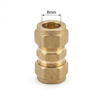Premium Brass Compression Straight Coupling