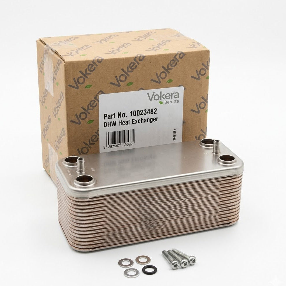 Beretta / Vokera 10023482 DHW Plate Heat Exchanger - Original Boxed Part