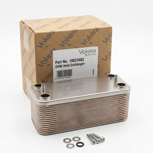 Beretta / Vokera 10023482 DHW Plate Heat Exchanger - Original Boxed Part