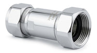 Premium Chrome Straight Tap Connector - Compression Fitting