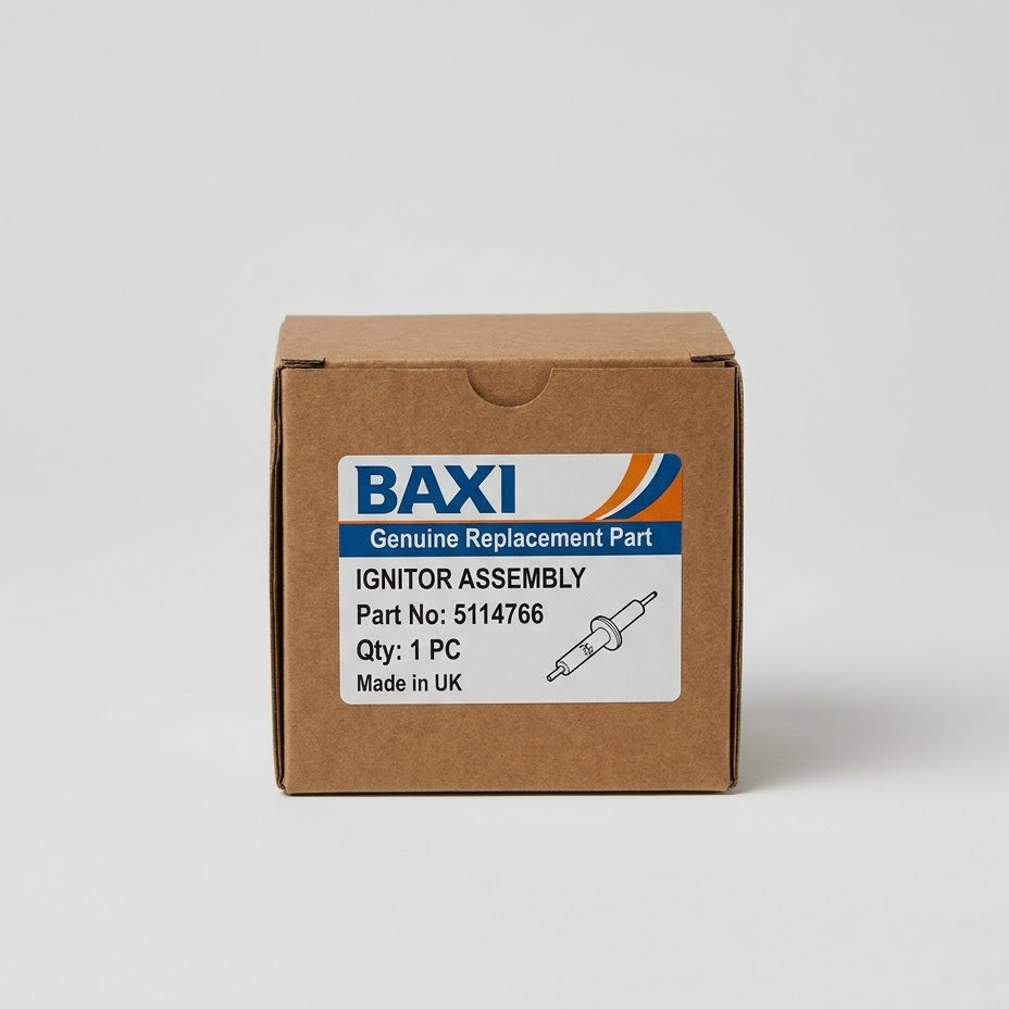 Genuine Baxi 5114766 Ignitor Electrode Assembly – Original Packaged Part