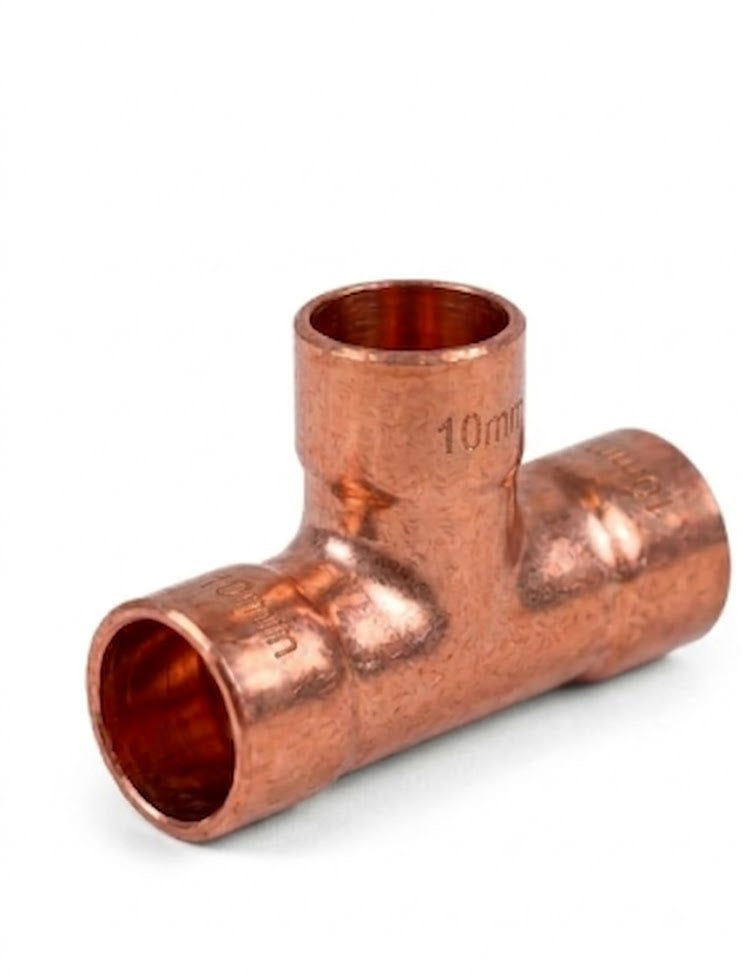 Professional Endfeed Copper Equal Tee Fittings (8mm to 54mm )