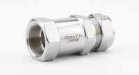 Premium Chrome Straight Female Iron (FI) Connector