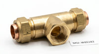 Premium Brass Compression Adopting Tees (CxCxFI & CxFIxC) | 15mm - 28mm