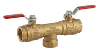Dual Handle Butterfly Ball Valve - Brass Plumbing Fitting