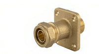 Premium Brass Wall Plate Fittings (15mm & 22mm) | Elbow, Straight & Side Entry