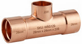 28mm x 28mm Premium Endfeed Reducing Tees | 15mm & 22mm Branch Options