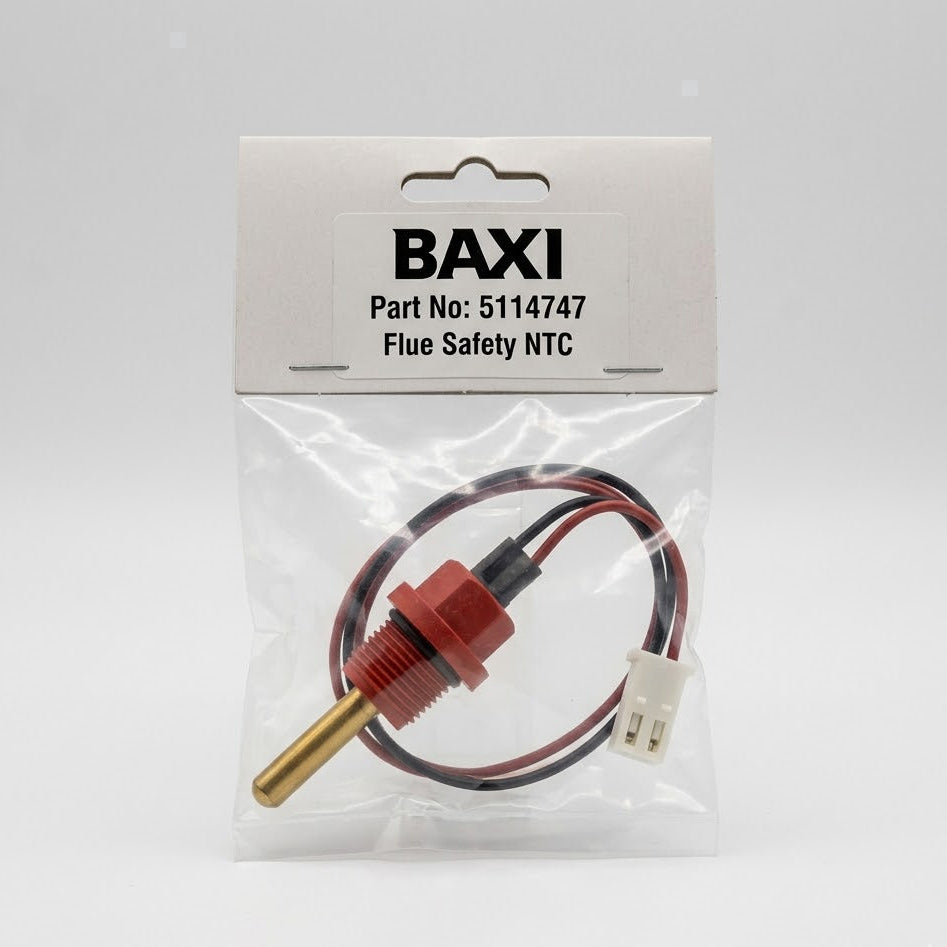 Genuine Baxi 5114747 Flue Safety NTC Thermistor – Original Packaged Part