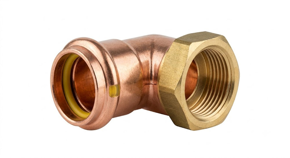 Premium Copper Pressfit Gas Female Adaptor Elbow