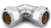 Premium Chrome Compression Elbows (15mm - 42mm)