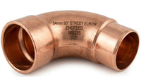 Copper Endfeed 90 Degree Street Elbows (15mm - 54mm)