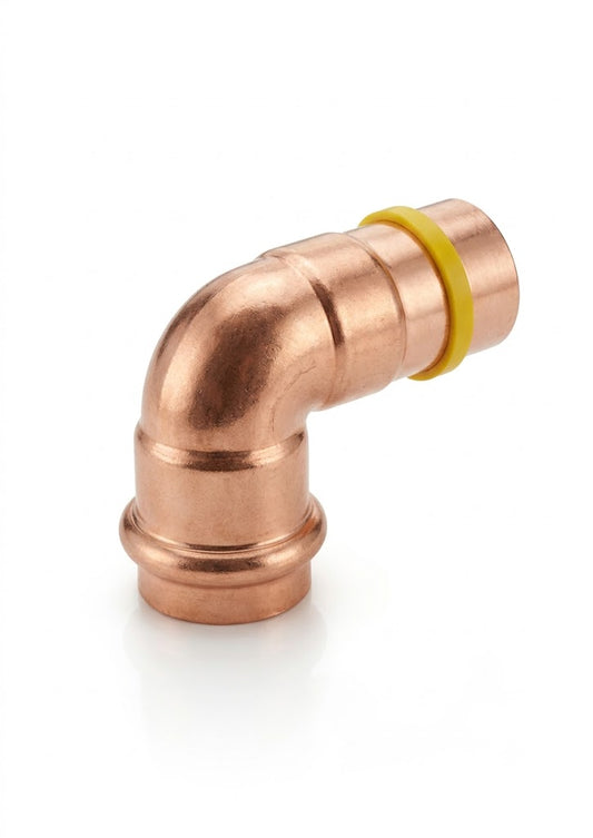 Premium Copper Pressfit Gas Street Elbow