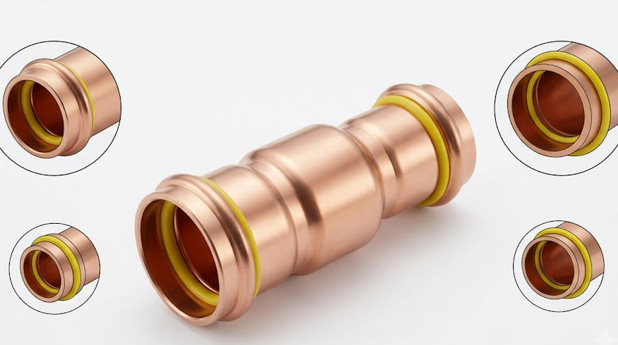 Premium Copper Pressfit Gas Reducing Coupling