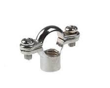 Chrome Plated Single Munsen Ring Pipe Bracket | Heavy-Duty Pipe Support