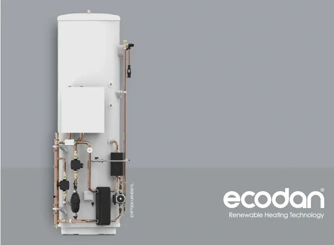 Mitsubishi Ecodan 300L Pre-Plumbed Standard Cylinder (28mm) - EHPT30X-UKHEWS